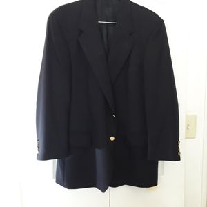 Men's Saville Row Navy Blue Blazer 46R